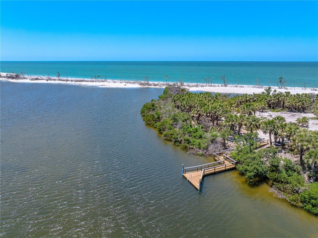 1680 Lemon Bay Dr, Venice, FL 34293 - water view with a dock