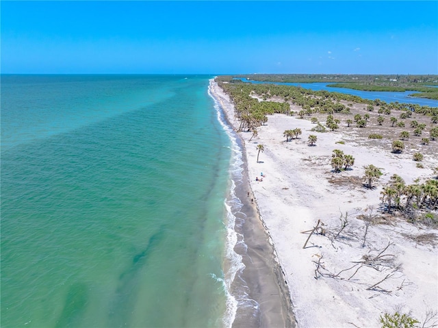 1680 Lemon Bay Dr, Venice, FL 34293 - bird's eye view of waterfront with a beach