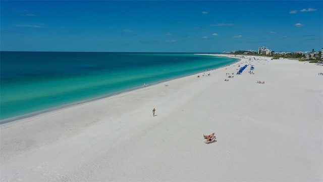 1212 Benjamin Franklin Dr Unit 503, Sarasota, FL 34236 - water view featuring a view of the beach