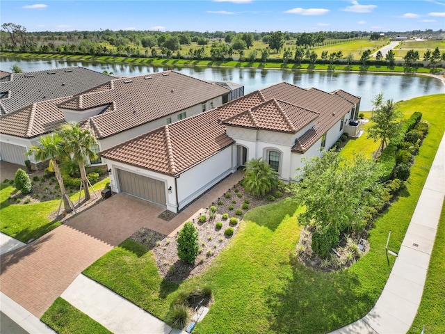 10819 Wicker Park Pl, Palmetto, FL 34221 - birds eye view of property with a water view