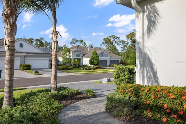 view of road featuring a residential view