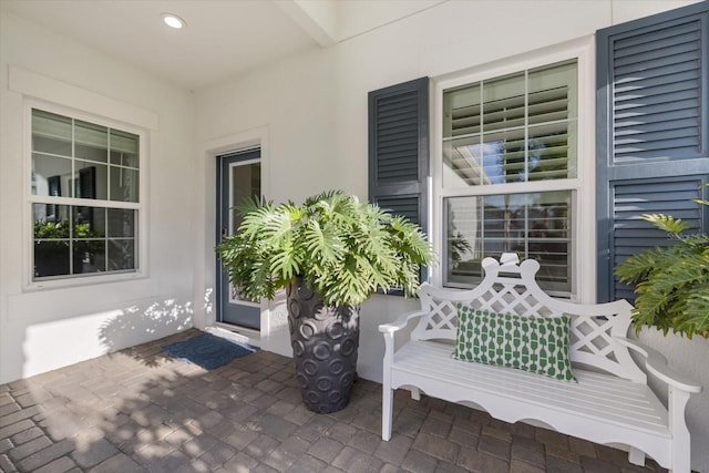 view of patio featuring covered porch