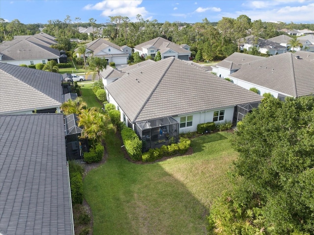 birds eye view of property featuring a residential view