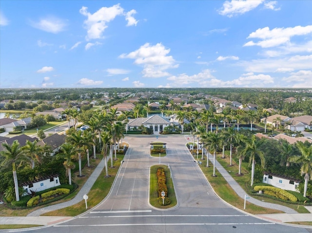 drone / aerial view featuring a residential view