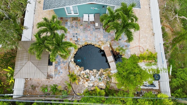 birds eye view of property