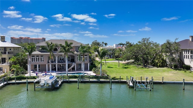 975 Whitakers Ln, Sarasota, FL 34236 - dock featuring a water view