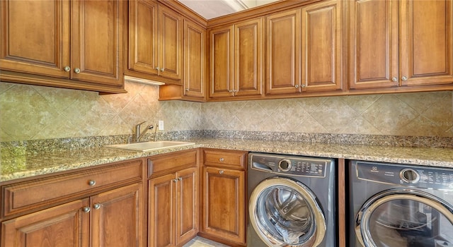 975 Whitakers Ln, Sarasota, FL 34236 - laundry room with separate washer and dryer and cabinet space