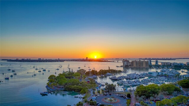 975 Whitakers Ln, Sarasota, FL 34236 - water view with a marina