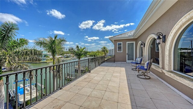 975 Whitakers Ln, Sarasota, FL 34236 - balcony with a water view