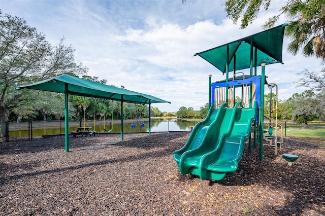 community playground featuring fence