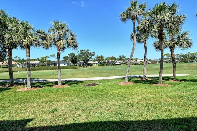 view of home's community featuring a yard and a residential view