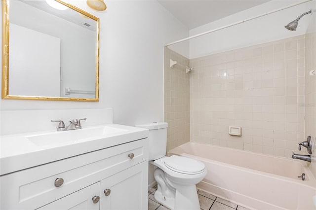 3781 59th Ave W Unit 3781, Bradenton, FL 34210 - full bath featuring vanity, shower / bath combination, and tile patterned flooring