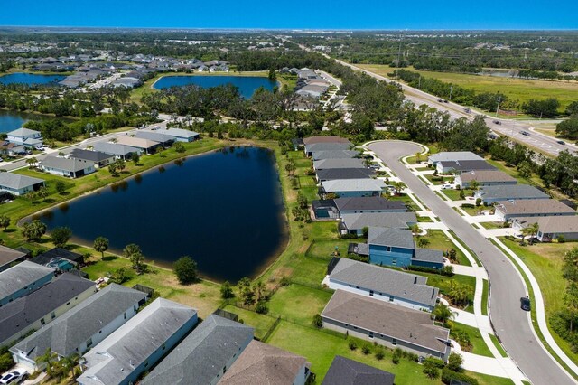 4815 Deep Creek Ter, Parrish, FL 34219 - aerial view of property's location with nearby suburban area and a nearby body of water