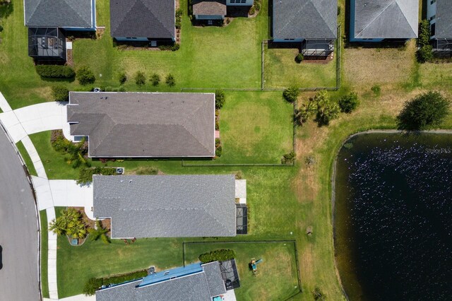 4815 Deep Creek Ter, Parrish, FL 34219 - aerial perspective of suburban area featuring a large body of water