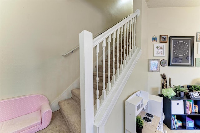 view of stairway