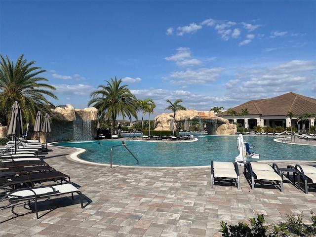 community pool featuring a patio