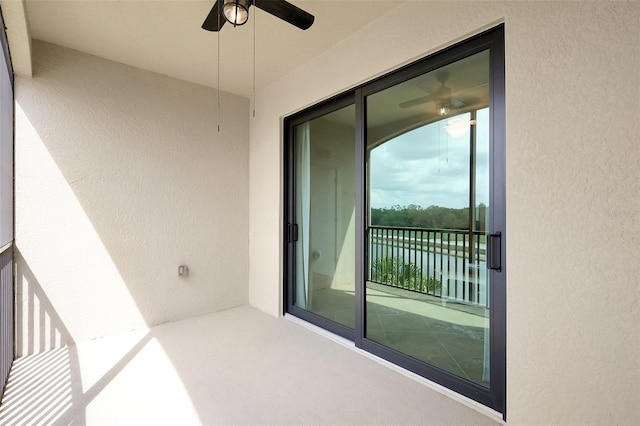 17118 Vardon Ter Unit 304, Bradenton, FL 34211 - balcony with ceiling fan