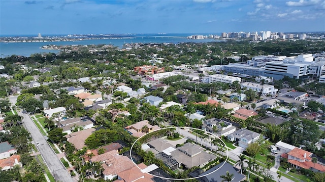 view of urban area with a nearby body of water