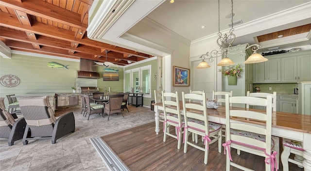 view of dining room