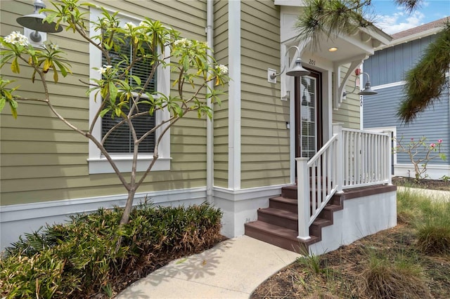 view of entrance to property