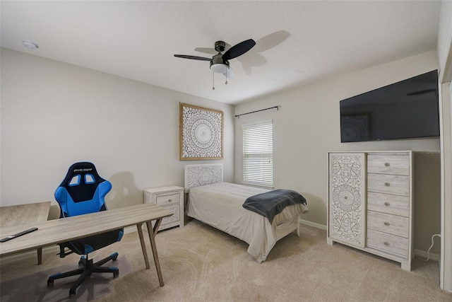 6001 Anise Dr, Sarasota, FL 34238 - carpeted bedroom featuring baseboards and ceiling fan
