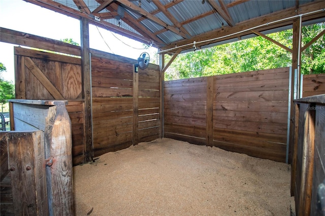 view of stable