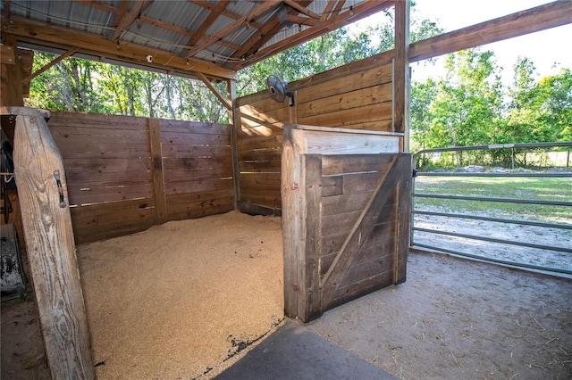 view of stable