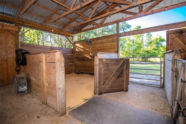 view of stable