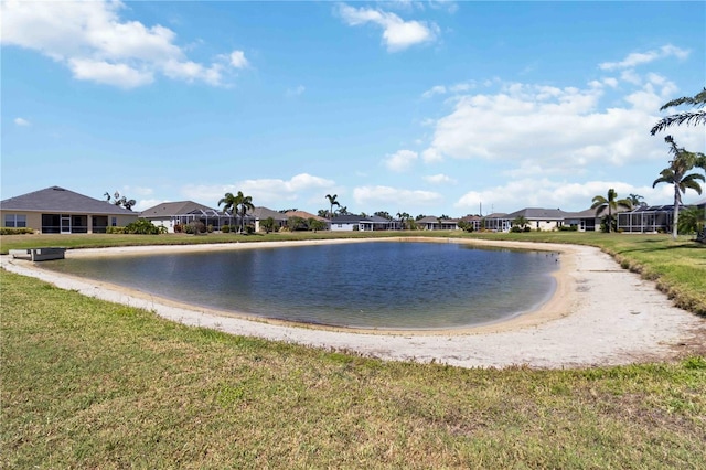 view of water feature featuring a residential view