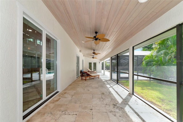 4307 Camino Real, Sarasota, FL 34231 - sunroom / solarium featuring ceiling fan