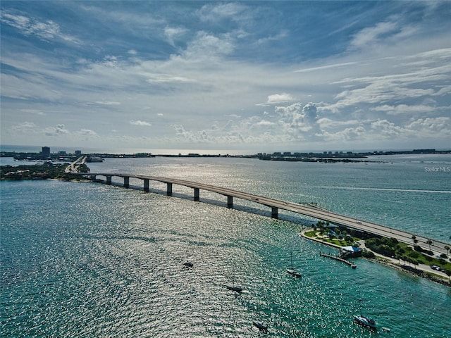 4307 Camino Real, Sarasota, FL 34231 - water view featuring a notable bridge