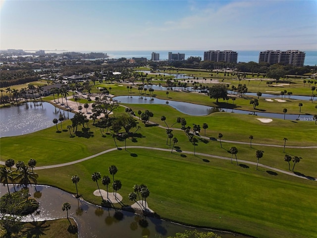 4307 Camino Real, Sarasota, FL 34231 - drone / aerial view of a nearby body of water and a golf course