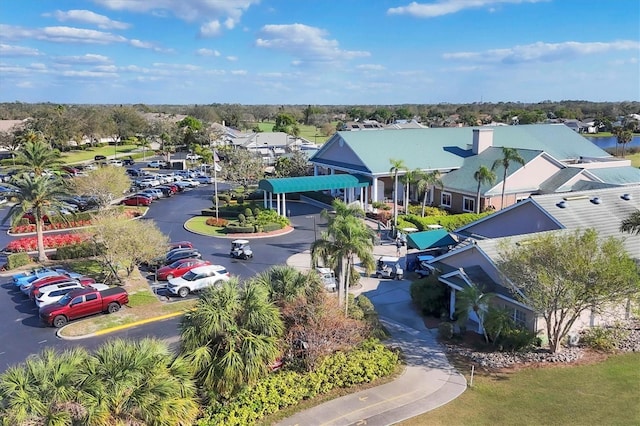 drone / aerial view featuring a residential view