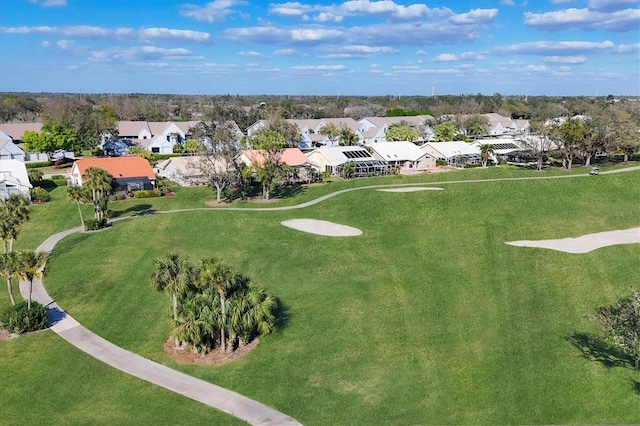 drone / aerial view featuring a residential view