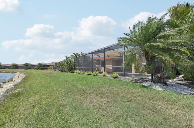 13587 Vancanza Dr, Venice, FL 34293 - view of yard with glass enclosure