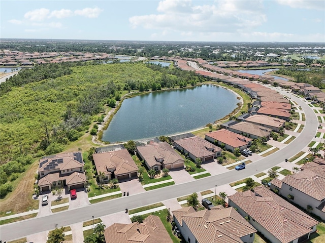 13587 Vancanza Dr, Venice, FL 34293 - bird's eye view with a residential view and a water view