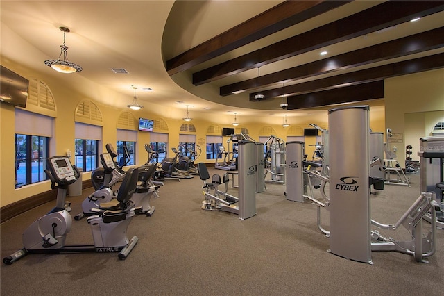 13587 Vancanza Dr, Venice, FL 34293 - exercise room with visible vents