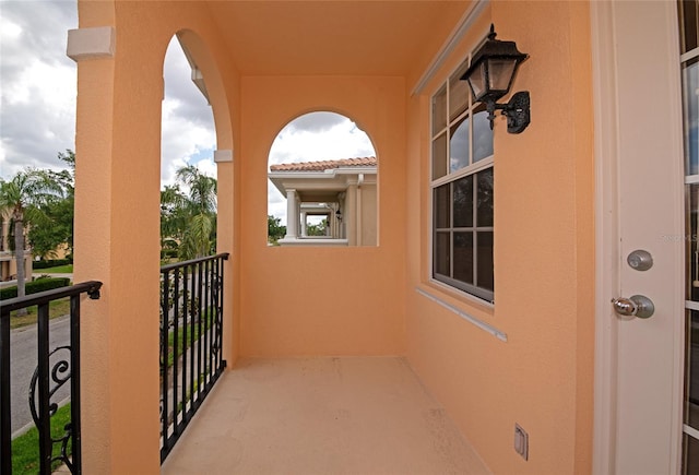 view of balcony