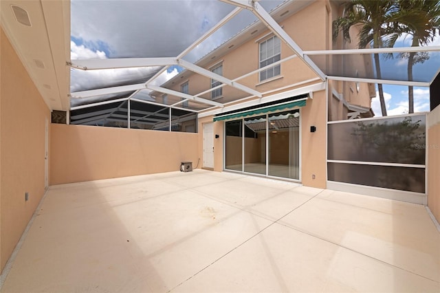 back of property featuring stucco siding and a patio area