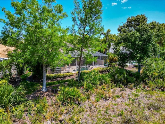7624 Boltons Ct, Bradenton, FL 34201 - view of yard with a lanai