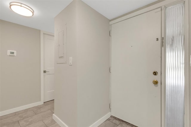2319 Beneva Ter Unit 2284, Sarasota, FL 34232 - entryway with baseboards and light tile patterned floors