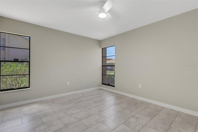 2319 Beneva Ter Unit 2284, Sarasota, FL 34232 - spare room with baseboards and ceiling fan