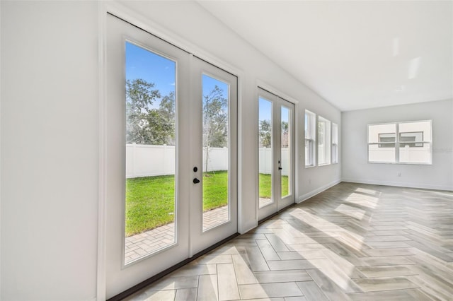 3113 W Nassau St, Tampa, FL 33607 - doorway to outside with french doors and baseboards