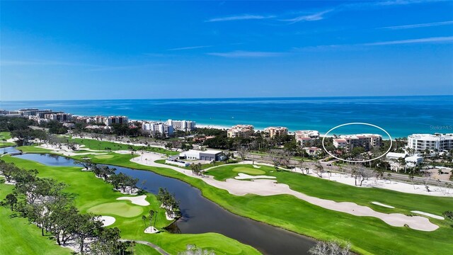 2185 Gulf Of Mexico Dr Unit 243, Longboat Key, FL 34228 - bird's eye view of a nearby body of water and a local golf course