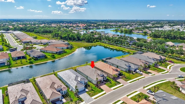 6203 Grandview Hill Ct, Bradenton, FL 34203 - aerial view of residential area featuring a large body of water