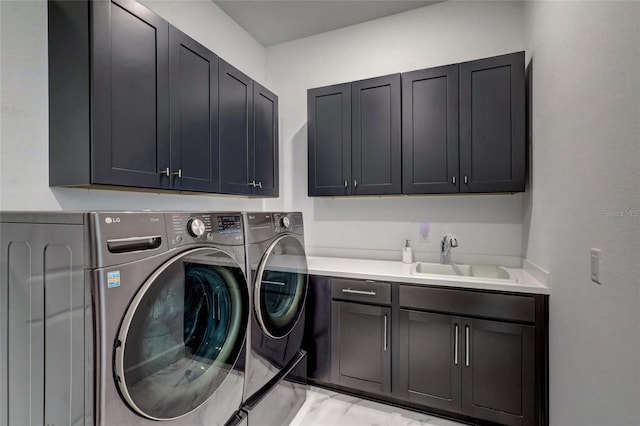 6203 Grandview Hill Ct, Bradenton, FL 34203 - laundry room with cabinet space and washer and clothes dryer