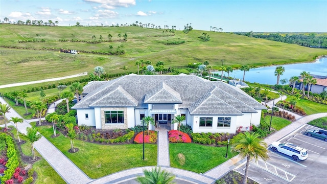 6203 Grandview Hill Ct, Bradenton, FL 34203 - view from above of property with a nearby body of water