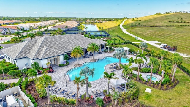 6203 Grandview Hill Ct, Bradenton, FL 34203 - bird's eye view of a pool