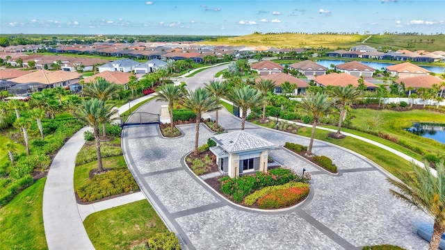 6203 Grandview Hill Ct, Bradenton, FL 34203 - aerial view of residential area featuring a large body of water