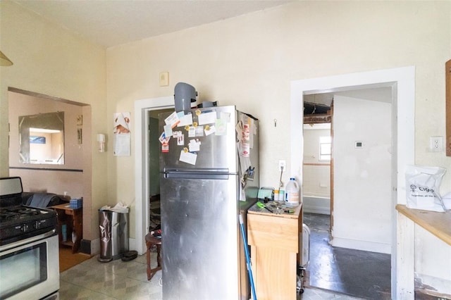 kitchen featuring appliances with stainless steel finishes